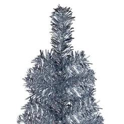 Berkfield Slim Christmas Tree With LEDs&Ball Set Silver 150 Cm -Outlet Christmas Decor Store berkfield slim christmas tree with leds ball set silver 150 cm7720286501788 04c MP