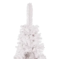 Berkfield Slim Christmas Tree With LEDs&Ball Set White 210 Cm -Outlet Christmas Decor Store berkfield slim christmas tree with leds ball set white 210 cm7720286501092 04c MP
