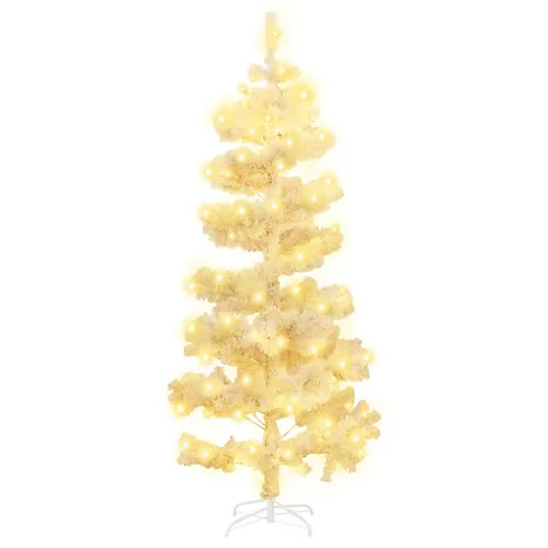 Berkfield Swirl Christmas Tree With Stand And LEDs White 180 Cm PVC 2 Berkfield Swirl Christmas Tree With Stand And LEDs White 180 Cm PVC - Image 2