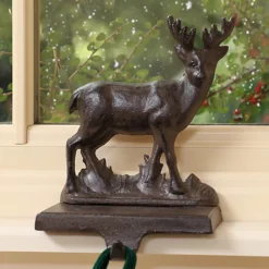 Cast Iron Reindeer Christmas Stocking Holder -Outlet Christmas Decor Store cast iron reindeer christmas stocking holder5060633940352 03c MP
