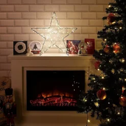 Christmas 3D Star Metal 200 Warm White LED Light Bright Illumination Figures Decoration Indoor Table Top Xmas Gifts 50 X 50 X 8cm -Outlet Christmas Decor Store christmas 3d star metal 200 warm white led light bright illumination figures decoration indoor table top xmas gifts 50 x 50 x 8cm5012237831611 04c MP