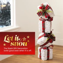 CHRISTMAS VILLAGE Christmas Light Up Snow Gift Boxes - 35 White LED Lights, Snow Effect Xmas Decorations - Set Of 4 7 CHRISTMAS VILLAGE Christmas Light Up Snow Gift Boxes - 35 White LED Lights, Snow Effect Xmas Decorations - Set Of 4 -Outlet Christmas Decor Store christmas village christmas light up snow gift boxes 35 white led lights snow effect xmas decorations set of 45056295308265 04c MP