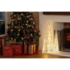 CHRISTMAS VILLAGE Large Christmas Light Up Trees Set With A Timer, 35 LED Warm White Christmas Lights & Decoration- Set Of 3 6 CHRISTMAS VILLAGE Large Christmas Light Up Trees Set With A Timer, 35 LED Warm White Christmas Lights & Decoration- Set Of 3 -Outlet Christmas Decor Store christmas village large christmas light up trees set with a timer 35 led warm white christmas lights decoration set of 35056295308272 03c MP