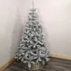 Everlands 210cm 7ft Grey Frosted Imperial Pine Hinged Christmas Tree With 770 Tips