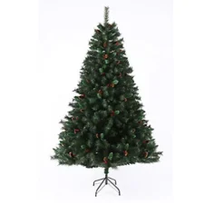 EVRE Artificial Christmas Tree With Pine Cones & Berries 7ft With 1200 PVC Tips, Easy Build Hinged Branches & Strong Metal Stand -Outlet Christmas Decor Store evre artificial christmas tree with pine cones berries 7ft with 1200 pvc tips easy build hinged branches strong metal stand5060381729728 03c MP