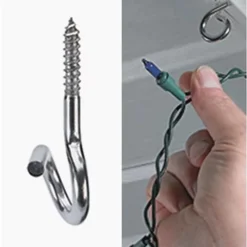 Hangman Stainless Steel Christmas Light Q Hangers (20 Pack) QH-20 -Outlet Christmas Decor Store hangman stainless steel christmas light q hangers 20 pack qh 200681391208024 04c MP