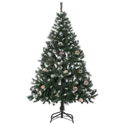 HOMCOM 5FT Artificial Christmas Tree With Pine Cones, Holiday Home Xmas Decoration Automatic Open, Green 5 HOMCOM 5FT Artificial Christmas Tree With Pine Cones, Holiday Home Xmas Decoration Automatic Open, Green -Outlet Christmas Decor Store homcom 5ft artificial christmas tree with pine cones holiday home xmas decoration automatic open green5056534520199 02c MP