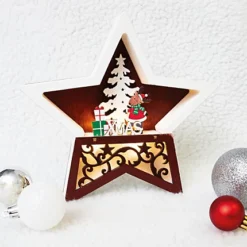 Home Festive Battery Powered Wooden Light Up Christmas Star -Outlet Christmas Decor Store home festive battery powered wooden light up christmas star5021196820529 03c MP