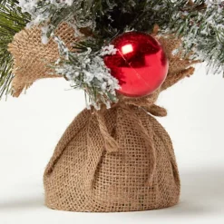 Homescapes Small Frosted Decorative Christmas Tree With Red Baubles And Berries -Outlet Christmas Decor Store homescapes small frosted decorative christmas tree with red baubles and berries5055967483606 04c MP