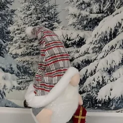 Light Up Grey Standing Christmas Gonk Carrying Parcel 50cm -Outlet Christmas Decor Store light up grey standing christmas gonk carrying parcel 50cm5060950105144 04c MP