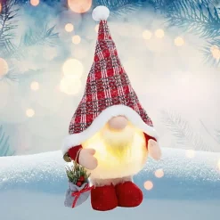 Light Up Red Standing Christmas Gonk Carrying Pouch 50cm