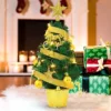 Livingandhome Mini Artificial Pine Tree With Christmas Ornaments Xmas Desktop Decoration