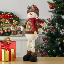 Livingandhome Standing Christmas Decoration Xmas Ornament Snowman Doll Plush Toy -Outlet Christmas Decor Store livingandhome standing christmas decoration xmas ornament snowman doll plush toy0735940257275 02c MP