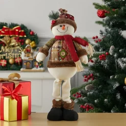 Livingandhome Standing Christmas Decoration Xmas Ornament Snowman Doll Plush Toy -Outlet Christmas Decor Store livingandhome standing christmas decoration xmas ornament snowman doll plush toy0735940257275 03c MP