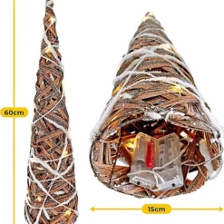 Netagon Christmas 2 Piece Light Up Circular Cone Pyramids Tree Ornament With LED Fairy Lights 6 Netagon Christmas 2 Piece Light Up Circular Cone Pyramids Tree Ornament With LED Fairy Lights -Outlet Christmas Decor Store netagon christmas 2 piece light up circular cone pyramids tree ornament with led fairy lights5053985325908 03c MP