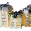Netagon Set Of 3 Under Christmas Tree Festive Battery Operated LED Light Up Presents Gift Boxes- Frosted White
