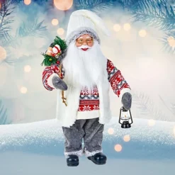 Nordic Santa Traditional Standing Father Christmas With Glasses Figurine 60cm 6 Nordic Santa Traditional Standing Father Christmas With Glasses Figurine 60cm -Outlet Christmas Decor Store nordic santa traditional standing father christmas with glasses figurine 60cm5053844342923 03c MP