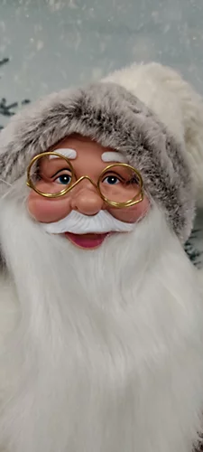 Nordic Santa Traditional Standing Father Christmas With Glasses Figurine 60cm 4 Nordic Santa Traditional Standing Father Christmas With Glasses Figurine 60cm - Image 4