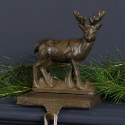 Set Of 2 Cast Iron Reindeer Christmas Stocking Holders 7 Set Of 2 Cast Iron Reindeer Christmas Stocking Holders -Outlet Christmas Decor Store set of 2 cast iron reindeer christmas stocking holders5060964608549 04c MP