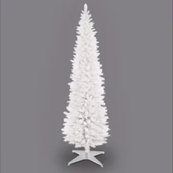 Slim Christmas Tree Pencil White 4ft With Storage Box
