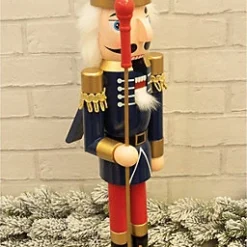 St Helens Home And Garden Blue, Red & Gold Nutcracker Christmas Ornament Decoration -Outlet Christmas Decor Store st helens home and garden blue red gold nutcracker christmas ornament decoration5021196820246 04c MP