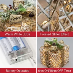 The Christmas Workshop 70289 Set Of 3 Light-Up Christmas Boxes With 45 LED's & Brown Bow -Outlet Christmas Decor Store the christmas workshop 70289 set of 3 light up christmas boxes with 45 led s brown bow5025301702892 03c MP
