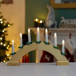 Outlet Christmas Decor Store 9 The Christmas Workshop 70859 Wooden Arched Christmas Candle Bridge
