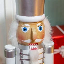 The Christmas Workshop 71049 50cm Tall Wooden Nutcracker Soldier -Outlet Christmas Decor Store the christmas workshop 71049 50cm tall wooden nutcracker soldier5025301710491 03c MP