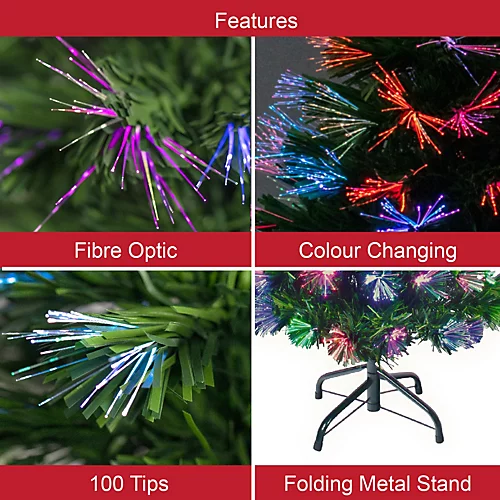 The Christmas Workshop 73550 3ft Fibre Optic Artificial Christmas Tree 4 The Christmas Workshop 73550 3ft Fibre Optic Artificial Christmas Tree - Image 4