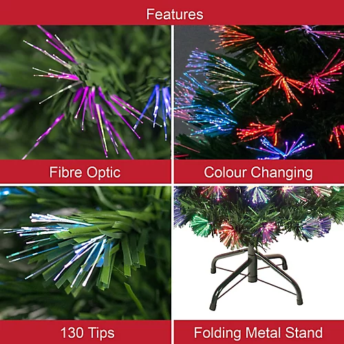 The Christmas Workshop 73560 4ft Fibre Optic Artificial Christmas Tree 3 The Christmas Workshop 73560 4ft Fibre Optic Artificial Christmas Tree - Image 3