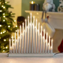 The Christmas Workshop 78670 Silver Christmas Candle Bridge