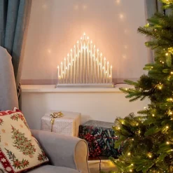 The Christmas Workshop 78670 Silver Christmas Candle Bridge -Outlet Christmas Decor Store the christmas workshop 78670 silver christmas candle bridge5025301786700 04c MP