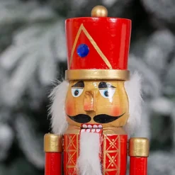 The Christmas Workshop 81550 35cm Tall Wooden Nutcracker Soldier -Outlet Christmas Decor Store the christmas workshop 81550 35cm tall wooden nutcracker soldier5025301815509 03c MP