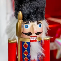 The Christmas Workshop 81570 30cm Tall Wooden Nutcracker Soldier -Outlet Christmas Decor Store the christmas workshop 81570 30cm tall wooden nutcracker soldier5025301815707 03c MP