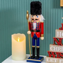 The Christmas Workshop 81570 30cm Tall Wooden Nutcracker Soldier -Outlet Christmas Decor Store the christmas workshop 81570 30cm tall wooden nutcracker soldier5025301815707 06c MP