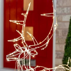 The Christmas Workshop Light-Up Prancing Reindeer / Outdoor Decoration With 110 Warm White LED Lights -Outlet Christmas Decor Store the christmas workshop light up prancing reindeer outdoor decoration with 110 warm white led lights5025301714192 03c MP